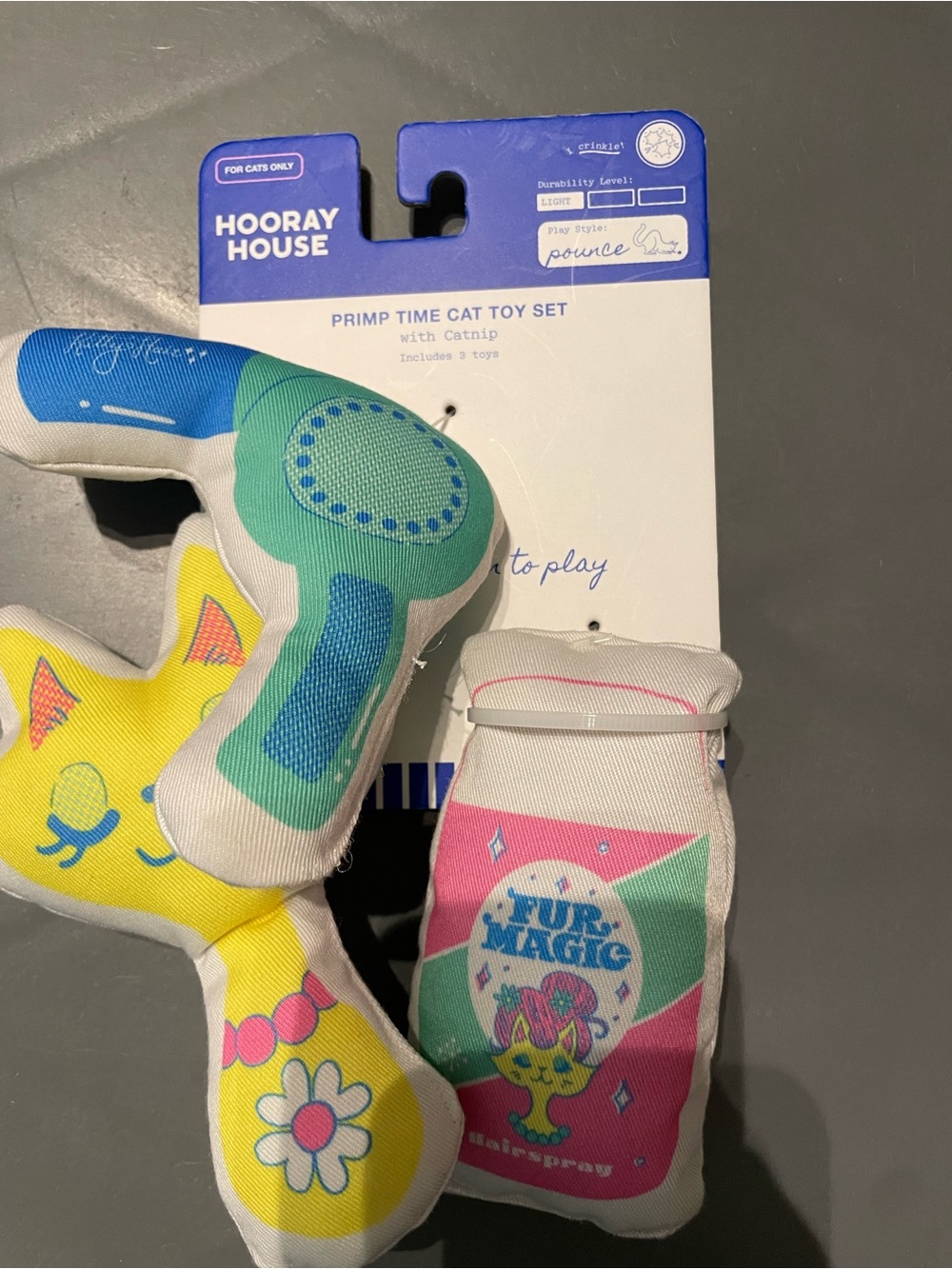 Hooray House Beauty Shop Catnip Toy Set New